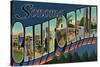 Sonoma, California - Large Letter Scenes-Lantern Press-Stretched Canvas