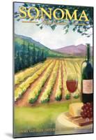 Sonoma County, California Wine Country-null-Mounted Poster