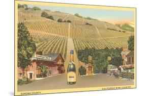 Sonoma County Vineyards, California-null-Mounted Premium Giclee Print