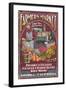 Sonora, California - Farmers Market-Lantern Press-Framed Art Print