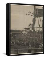 Sonora Carver Performs as a Diving Horse Girl; National Museum of American History: AC Photography-null-Framed Stretched Canvas