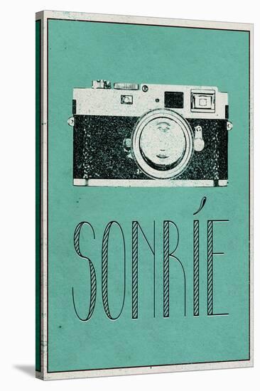 Sonrie (Spanish -  Smile)-null-Stretched Canvas