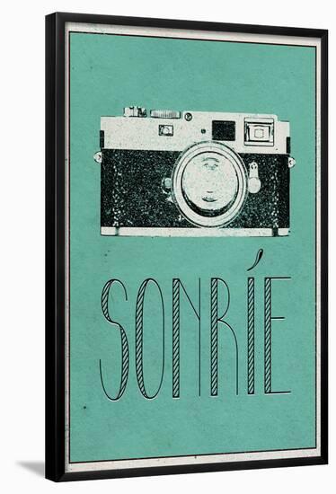 Sonrie (Spanish -  Smile)-null-Framed Standard Poster