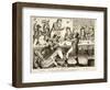Sons of Friendship-Scene Chandois Street, London, 1870-Isaac Cruikshank-Framed Giclee Print