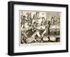 Sons of Friendship-Scene Chandois Street, London, 1870-Isaac Cruikshank-Framed Giclee Print