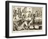 Sons of Friendship-Scene Chandois Street, London, 1870-Isaac Cruikshank-Framed Giclee Print