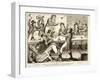 Sons of Friendship-Scene Chandois Street, London, 1870-Isaac Cruikshank-Framed Giclee Print