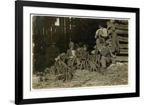 Sons of J.H. Burch Aged 12-Lewis Wickes Hine-Framed Photographic Print