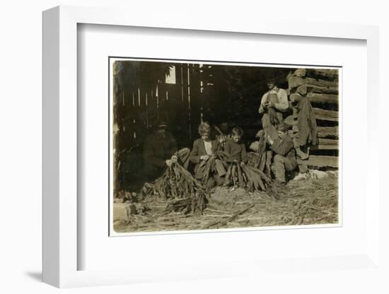 Sons of J.H. Burch Aged 12-Lewis Wickes Hine-Framed Photographic Print