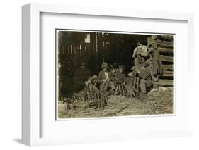 Sons of J.H. Burch Aged 12-Lewis Wickes Hine-Framed Photographic Print