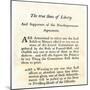 Sons of Liberty Handbill Supporting Boycott of British Goods in Boston Before the Revolutionary War-null-Mounted Giclee Print