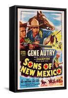 Sons of New Mexico, Top Center and Bottom Right: Gene Autry, 1949-null-Framed Stretched Canvas