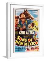 Sons of New Mexico, Top Center and Bottom Right: Gene Autry, 1949-null-Framed Art Print