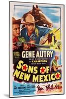 Sons of New Mexico, Top Center and Bottom Right: Gene Autry, 1949-null-Mounted Art Print