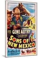 Sons of New Mexico, Top Center and Bottom Right: Gene Autry, 1949-null-Mounted Art Print