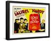 SONS OF THE DESERT, from left: Mae Busch, Stan Laurel, Dorothy Christy, Oliver Hardy, 1933.-null-Framed Art Print