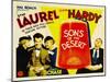 SONS OF THE DESERT, from left: Mae Busch, Stan Laurel, Dorothy Christy, Oliver Hardy, 1933.-null-Mounted Art Print