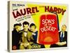 SONS OF THE DESERT, from left: Mae Busch, Stan Laurel, Dorothy Christy, Oliver Hardy, 1933.-null-Stretched Canvas