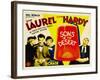 SONS OF THE DESERT, from left: Mae Busch, Stan Laurel, Dorothy Christy, Oliver Hardy, 1933.-null-Framed Art Print