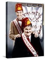 SONS OF THE DESERT, from left: Stan Laurel, Oliver Hardy, (aka Laurel & Hardy), 1933-null-Stretched Canvas