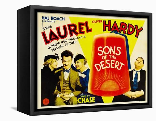 Sons of the Desert, Mae Busch, Stan Laurel, Dorothy Christy, Oliver Hardy, 1933-null-Framed Stretched Canvas