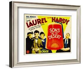 Sons of the Desert, Mae Busch, Stan Laurel, Dorothy Christy, Oliver Hardy, 1933-null-Framed Art Print