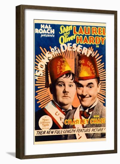 Sons of the Desert, Oliver Hardy, Stan Laurel, 1933-null-Framed Art Print