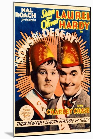 Sons of the Desert, Oliver Hardy, Stan Laurel, 1933-null-Mounted Art Print