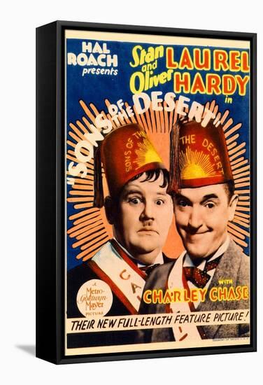 Sons of the Desert, Oliver Hardy, Stan Laurel, 1933-null-Framed Stretched Canvas