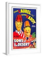 SONS OF THE DESERT, Stan Laurel, Oliver Hardy, 1933.-null-Framed Art Print