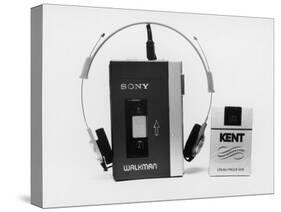 Sony Walkman Tape Player Photographed Next to a Pack of Kent Cigarettes For Size Comparison-Ted Thai-Stretched Canvas