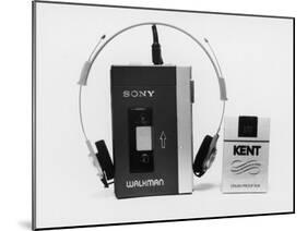 Sony Walkman Tape Player Photographed Next to a Pack of Kent Cigarettes For Size Comparison-Ted Thai-Mounted Photographic Print