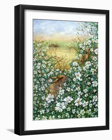 Soon There'll Be Berries-Watercolor-Sher Sester-Framed Giclee Print
