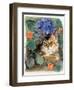 Sootsy with Hydrangea-Anne Robinson-Framed Giclee Print