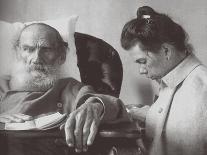 The Sick Leo Tolstoy with Daughter Tatyana in Gaspra on the Crimea, 1902-Sophia Andreevna Tolstaya-Giclee Print