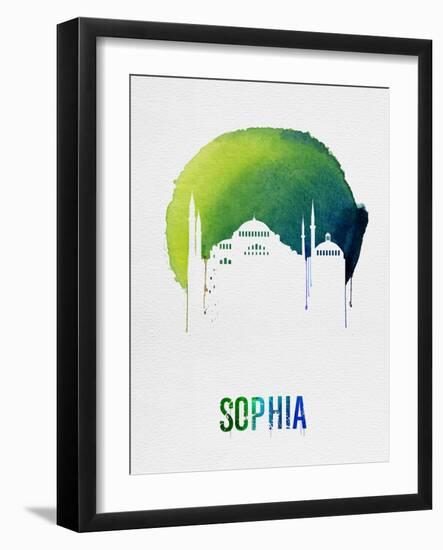 Sophia Landmark Red-null-Framed Art Print