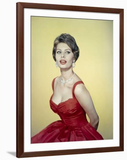 Sophia Loren, 1955-null-Framed Photographic Print