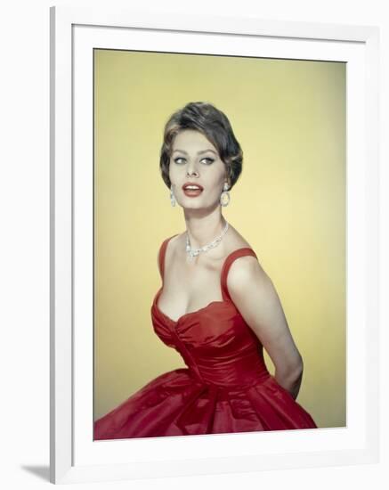 Sophia Loren, 1955-null-Framed Photographic Print