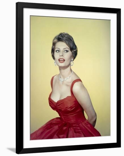 Sophia Loren, 1955-null-Framed Photographic Print