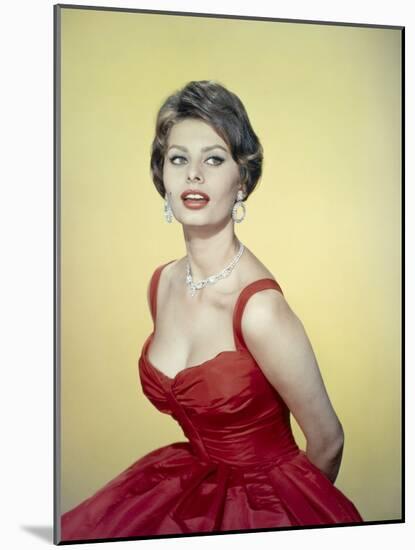 Sophia Loren, 1955-null-Mounted Photographic Print