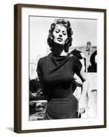 Sophia Loren, 1956-null-Framed Photographic Print