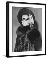 Sophia Loren Arriving in London to Begin Work on a Countess from Hong Kong-null-Framed Photo