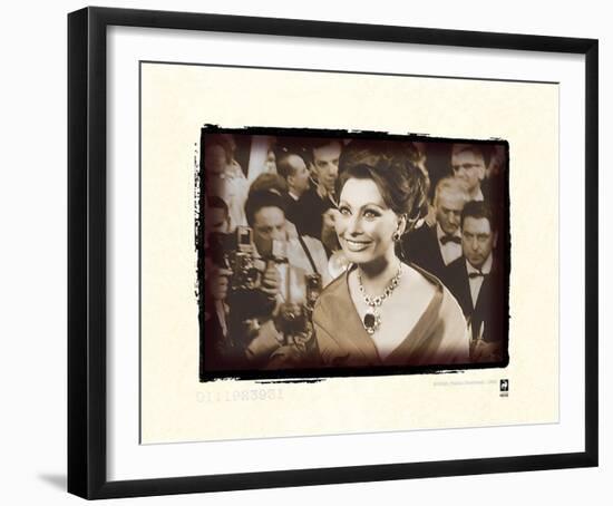 Sophia Loren At Cannes, 1966-British Pathe-Framed Giclee Print