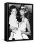 Sophia Loren Holds Her Son, Carlo Ponti, Jr-null-Framed Stretched Canvas