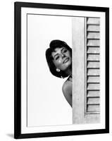 Sophia Loren. "Houseboat" 1958, Directed by Melville Shavelson-null-Framed Photographic Print