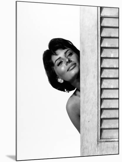 Sophia Loren. "Houseboat" 1958, Directed by Melville Shavelson-null-Mounted Photographic Print