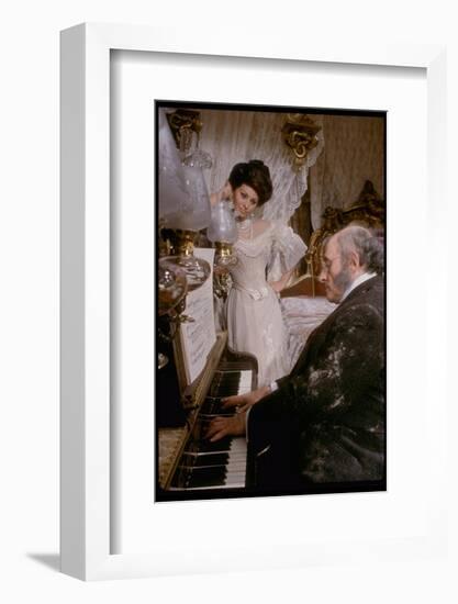 Sophia Loren in Elegant Victorian Costume, Scene from Lady L-Gjon Mili-Framed Photographic Print