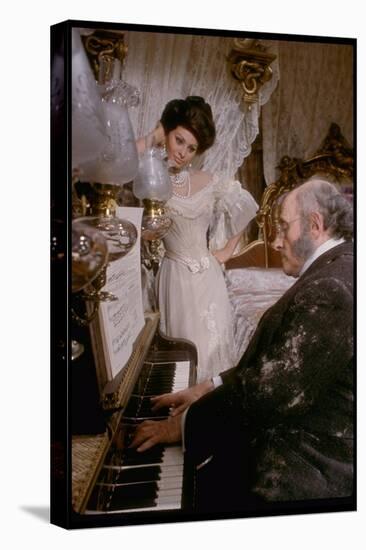 Sophia Loren in Elegant Victorian Costume, Scene from Lady L-Gjon Mili-Stretched Canvas