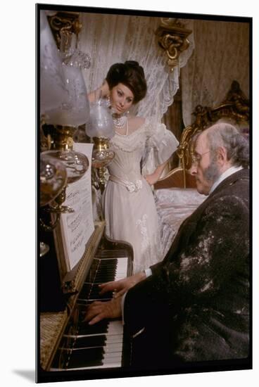 Sophia Loren in Elegant Victorian Costume, Scene from Lady L-Gjon Mili-Mounted Premium Photographic Print