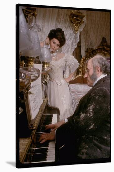 Sophia Loren in Elegant Victorian Costume, Scene from Lady L-Gjon Mili-Stretched Canvas